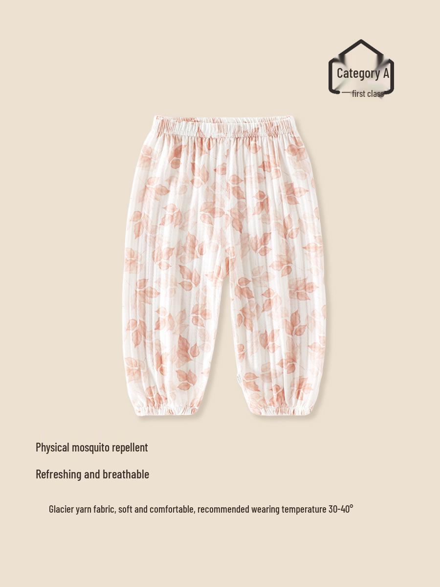 Kids All-Cotton Mosquito-Repellent Joggers - A-Class Summer Thin Style for Boys & Girls