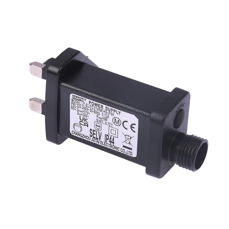 Wechselstrom 220V auf 31V DC 6W 8 Funktionen SELV LED Lampentreiber UK Stecker Schalter Adapter IP44 Wasserdicht Laserbeleuchtung Europa Netzteil