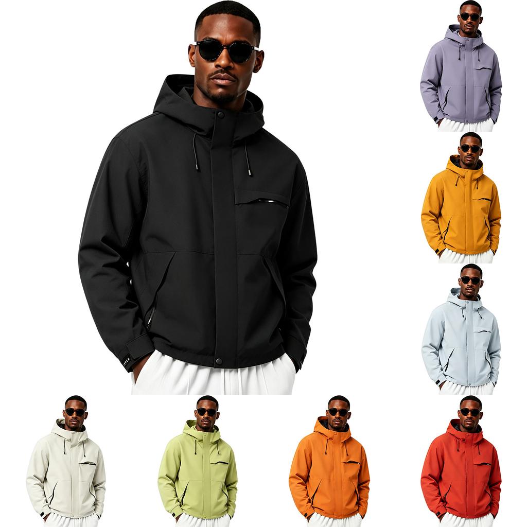 Herren Damen Mode Outdoor Windjacke Leicht für Frühling Herbst Wandern