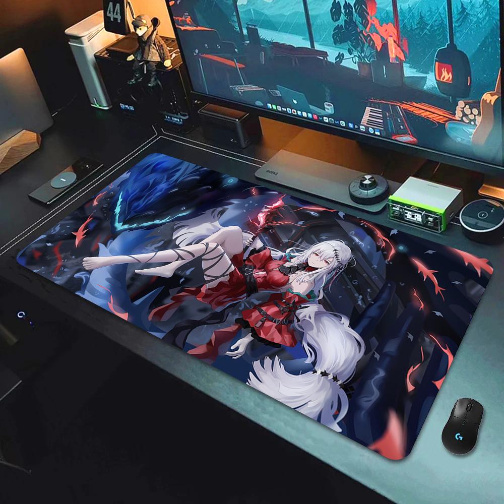 Anime Arknights Hot selling Mouse Pad Anime Girl Non-Slip E-Sports Mouse Mat Premium Mousepad Keyboard Mats Many people like it