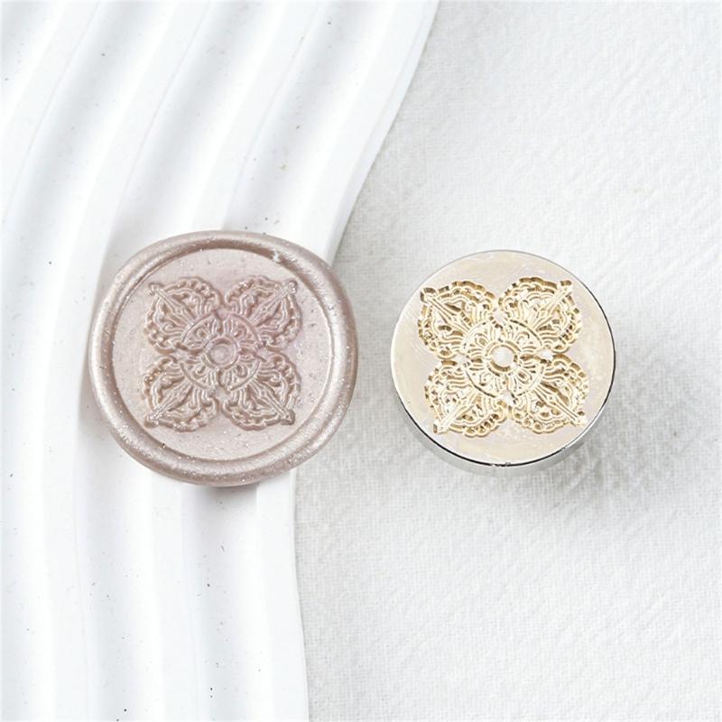 Flower Wax Seal Stamp Brass Head Bees Sealing Wax Stamp for Invitation Greeting Card Envelope Scrapbooking Decorations