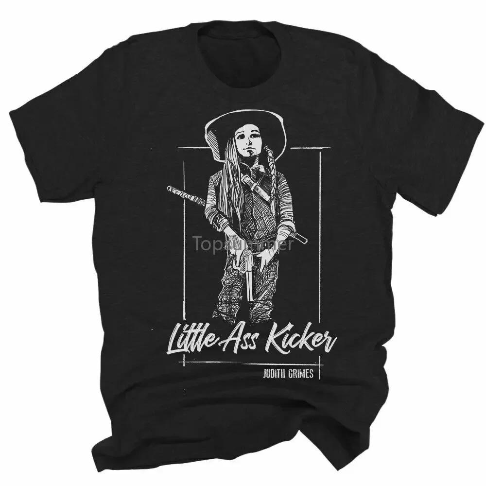 Judith Grimes Little Ass Kicker The Walking Dead T-Shirt Twd Rick Grimes Carl S разноцветный