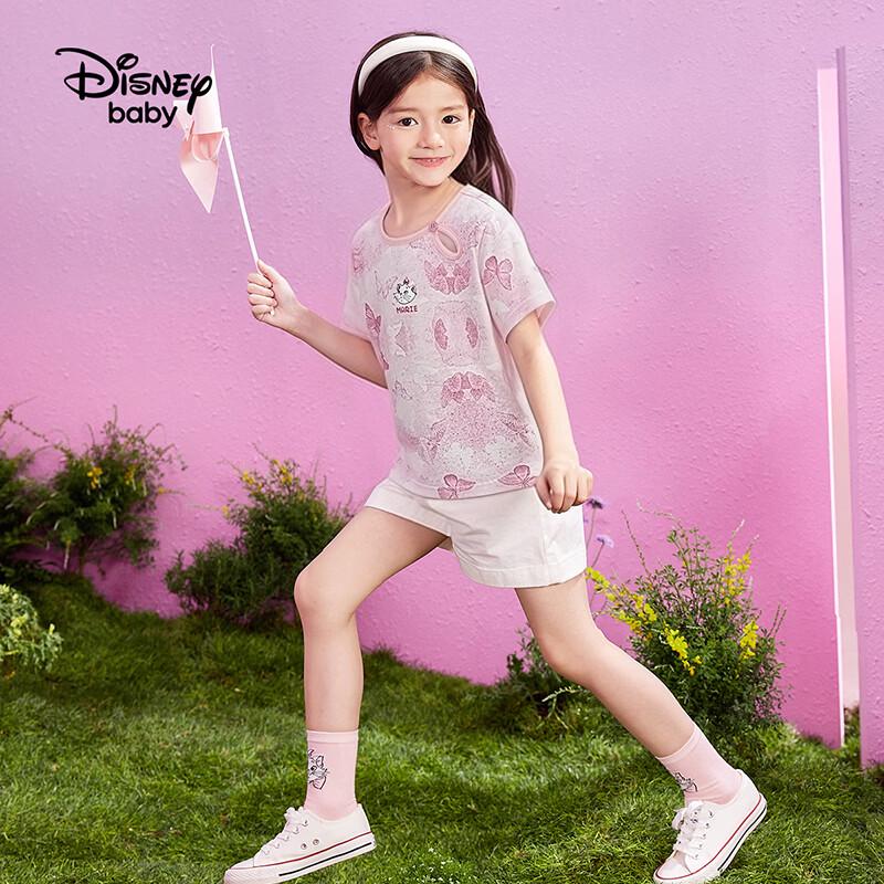 Disney Kurzarm-Baumwoll-T-Shirt für Mädchen