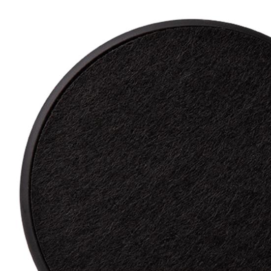 6Pcs Round Silicone Felt Coasters with Holder Heat Resistant Absorbent Drink Placemats Insulation Table Mat for Coffee Tea Cups