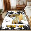 Brazilian Football Star Rug for Living Room, Game Rooms, Office, Bedroom, Office Floor Mat Playful Design, fan gifts Christmas decor
