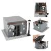MOC WW2 Military War Vehicle Building Blocks Army Soldier US Spitfire Tank Armored Vehicle BF109 Fighter Jet Prison Cage Toys