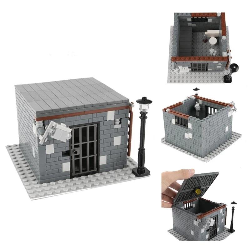 MOC WW2 Military War Vehicle Building Blocks Army Soldier US Spitfire Tank Armored Vehicle BF109 Fighter Jet Prison Cage Toys