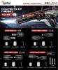 Kaedear Adjustable Bar Motorcycle Handlebar Handle Motorcycle for Ends, Ends, Weights, Accessories, KDR-BE1-HYSM6-GD (Gold, Honda/Yamaha/Suzuki M6)