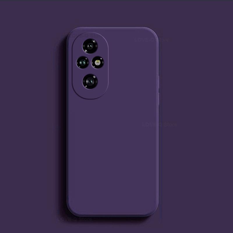 Funda para Honor 200 Pro Silicona Líquida Protector de Lente de Cámara Funda de Teléfono Para Honor 200 Pro Honor200 Pro 200Pro 5G Cubierta Trasera Suave