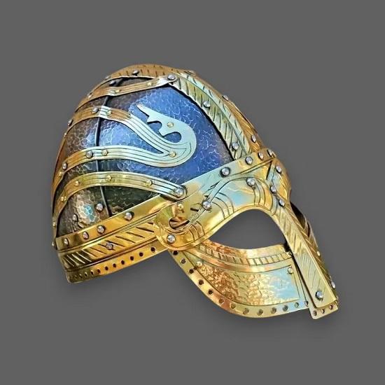 Viking Gjermundbu Helmet  Hand-Forged Armor Helmet Norse Warrior Battle Helmet Perfect For Reenactment LARP And