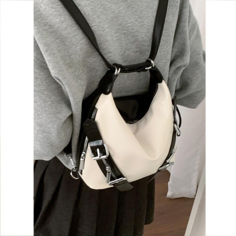 

Рюкзак в стиле колледжа для женщин Новый модный корейский тоут Студенческий рюкзак большой вместимости белый