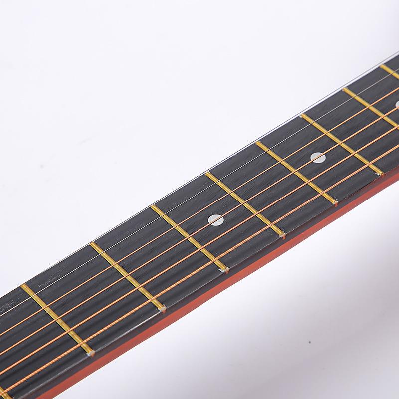 38-inch Wooden Folk Guitar for Beginner Practice