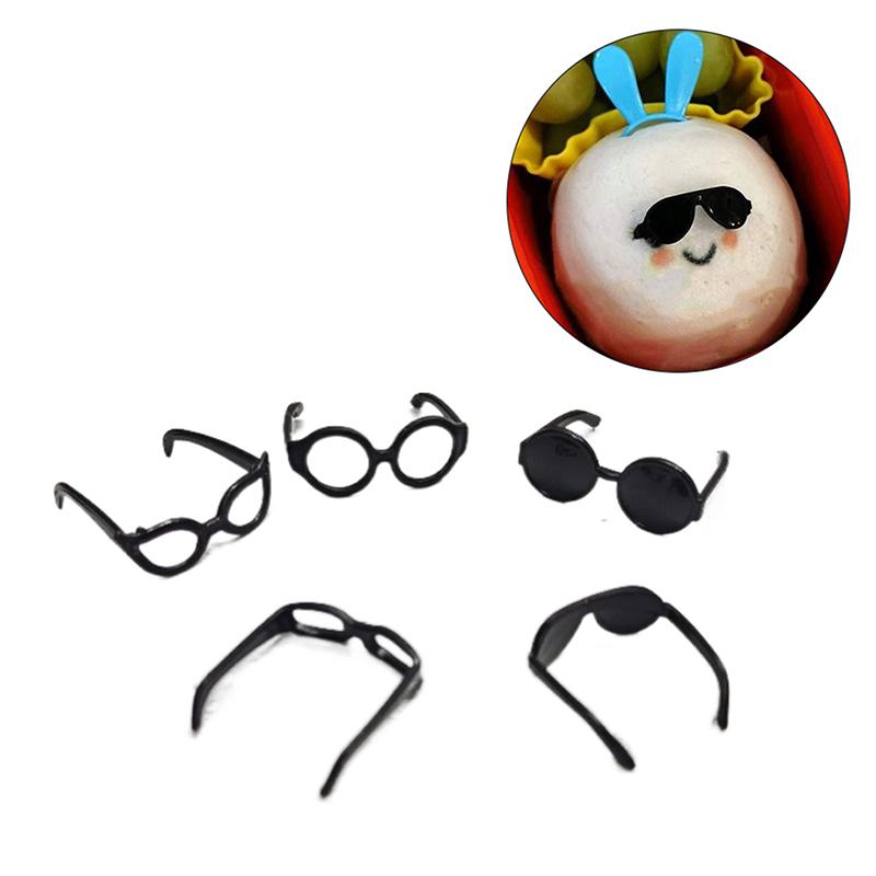 20Pcs Bento Decoration Tools Lunch Bento Box Food Glasses Headwear Buffet Sandwich Toppers Decor For Bento Decoration