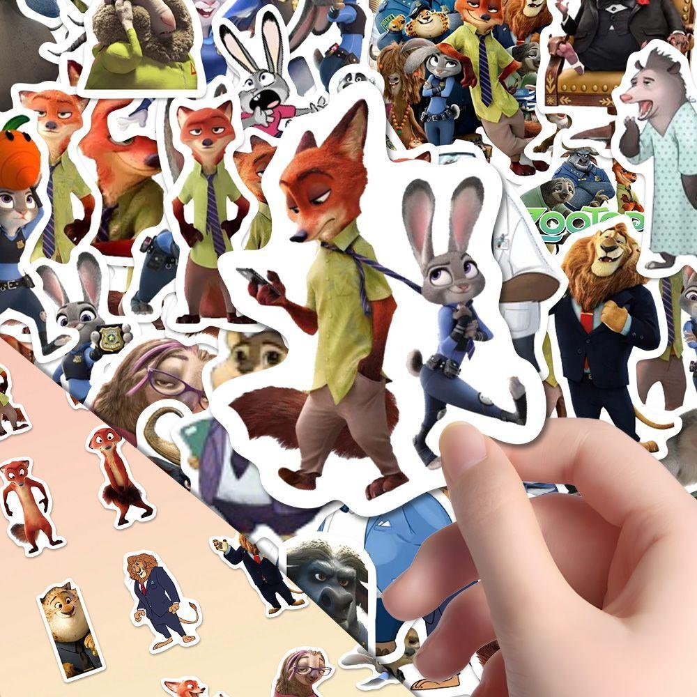

80pcs Kawaii Sticker Zootopia 2 Judy Cute Children DIY Sticker Anime Card Sticker Paste Cute Holiday Birthday Boys Gifts