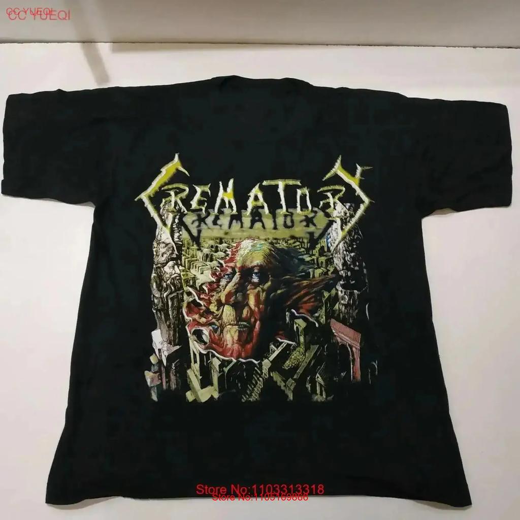 Crematory Band Music Tour Black T Shirt Cotton S 234xl Ff04 Vintage Top For Everyday Wear Stretched Casual Vintage