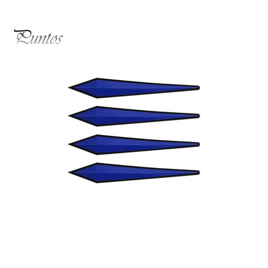 

4 шт. Полезная самоклеящаяся полоска для защиты от столкновений на двери автомобиля, защитная накладка на бампер, безопасная парковка, 3D-наклейка, аксессуары для автомобиля синий