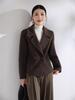 Cappotto di Lana Double-Face Stile Coreano 2025 per Donna - Versatile Lunghezza Corta, Moda Autunno & Inverno, Vestibilità Larga, Taglia Petite