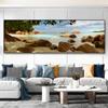 Landscape Beautiful Tropical Beach Panorama Canvas Painting Nature Posters and Prints Wall Art Picture Room Home Decor No Frame
