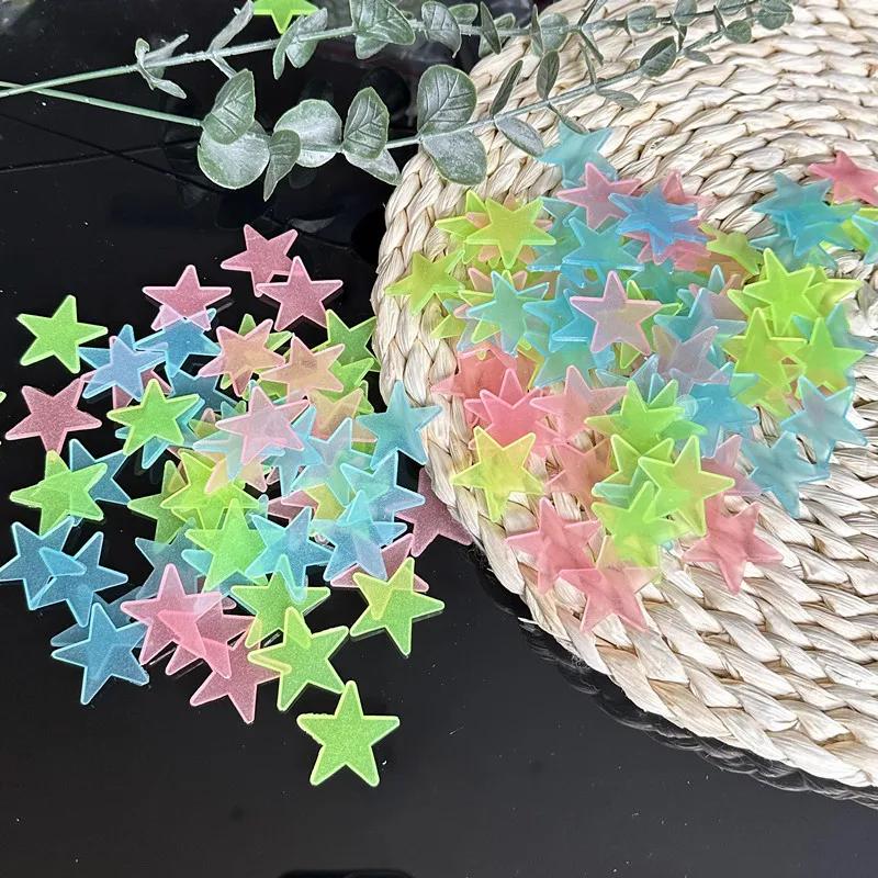 50-1000pcs Luminous Stars 3D Wall Stickers Glow In The Dark Fluorescent Adhesive Decoration for Home Baby Kids Bedroom Ceiling