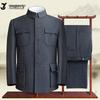 Herren Zhongshan-Anzug im chinesischen Stil aus Plüsch für Herbst/Winter - Ideales Outfit für Papa & Opa