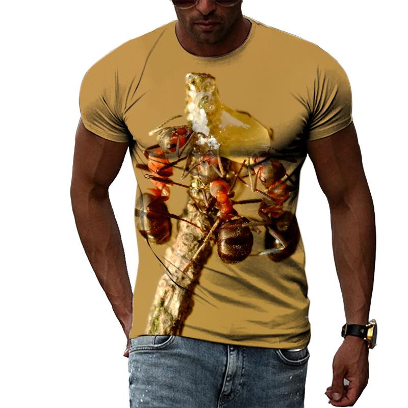 Ant Series 3D Printed Tee Shirts Men's Casual Fashion Men Top Summer Short Sleeve T-shirt