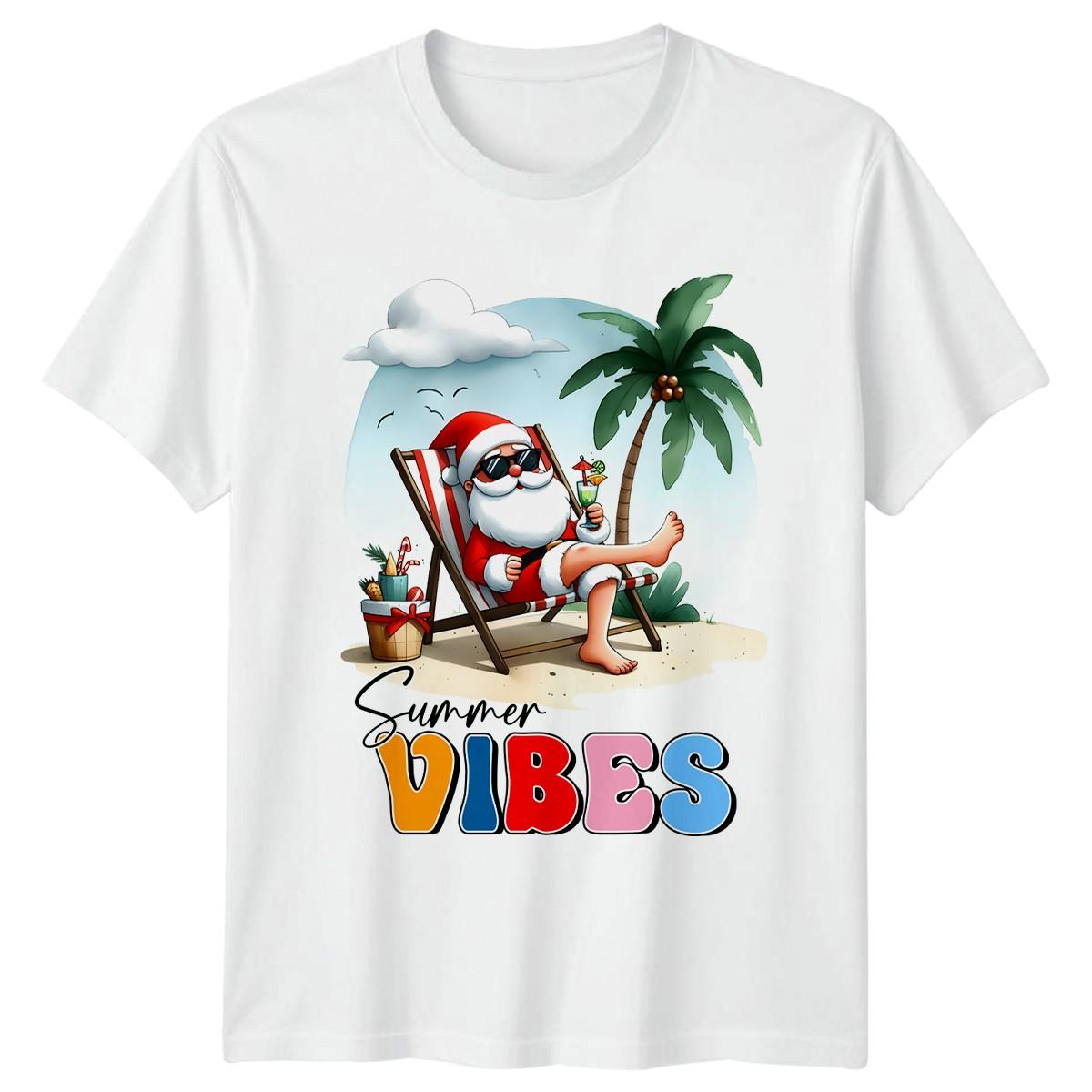 Summer Vibes T-Shirt Christmas In July Christmas Christmas In July Gift For Him XXL