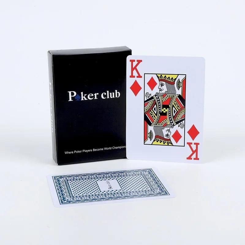 Waterproof Plastic Playing Cards Baccarat Texas Hold'em PVC Poker Club Cards Board Games 2.48*3.46 Inch Card Game