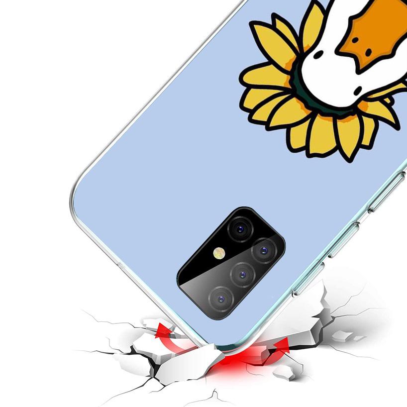 Cartoon Cute Goose Game Phone Case For Samsung Galaxy A52 A32 A22 A12 A51 A31 A50S A30S A20S A10S Note 20 Ultra 10 Plus S10 A72