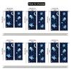 Set Of 2 Glowing Curtains Featuring Space Planets Stars Designed Effortless Installation Creating Curtain With Rod Pocket Polyester