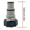 1.25" To 1.5" Type B Hose Adapter and 1.5” To 1.25” Hose Adapter Plunger Valve Connector for Intex Above Ground Pool(2 PCS)
