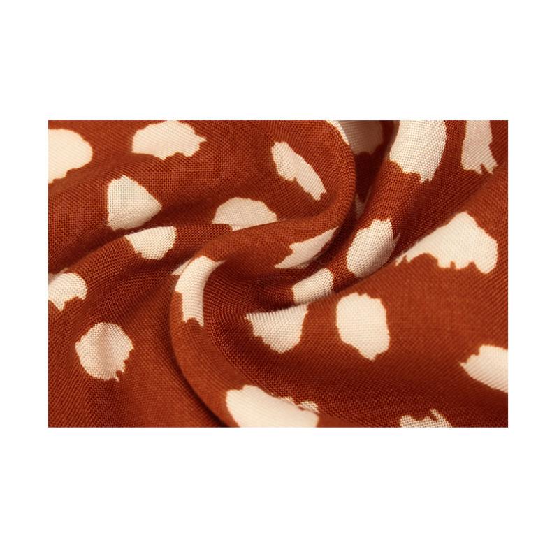 New Women's Polka Dot Chiffon Shirt Dress, V-Neck Short Sleeve Button Front Tie Waist A-Line Midi Dress for Spring Summer