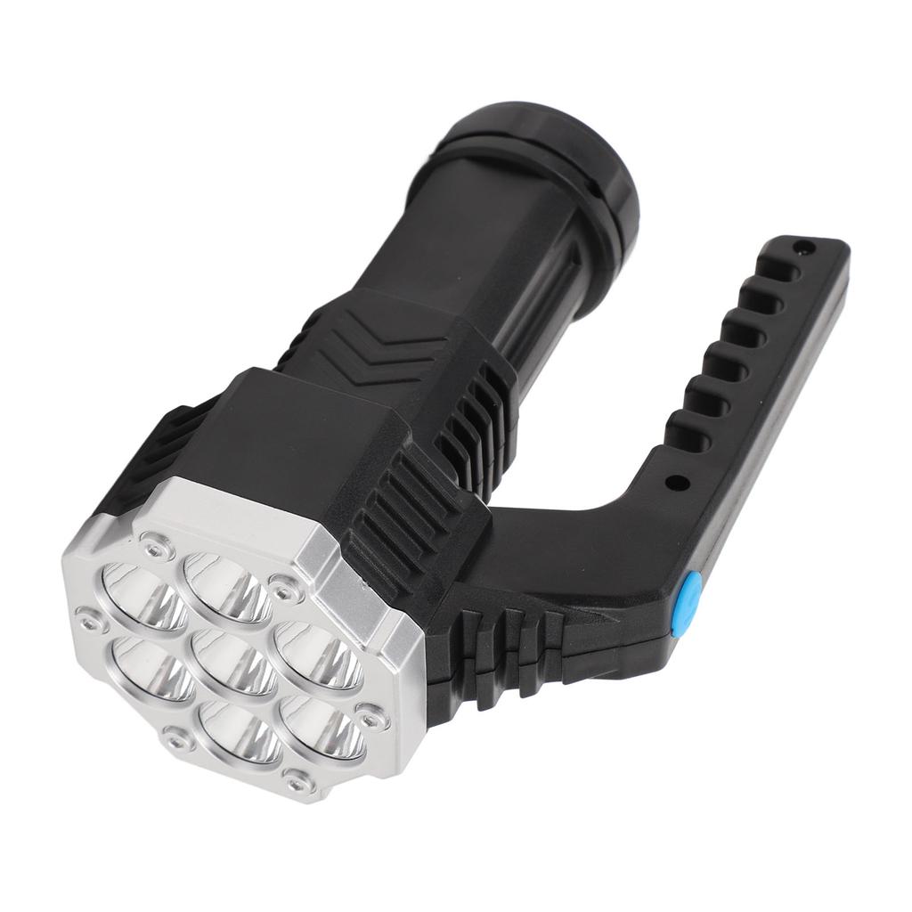 Handheld Flashlight Spotlight USB Rechargeable Multifunctional Flashlight Searchlight with Power