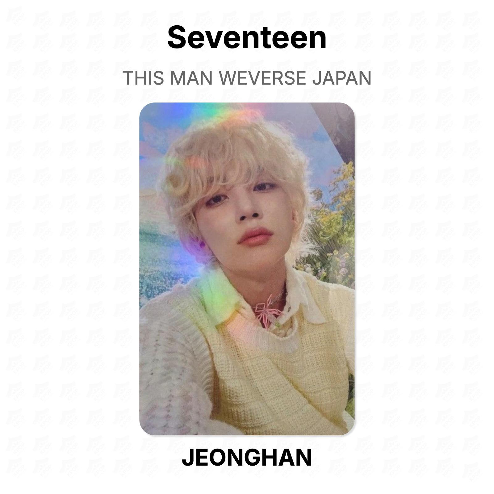 Seventeen THIS MAN WEVERSE JAPAN Official Photocard JEONGHAN