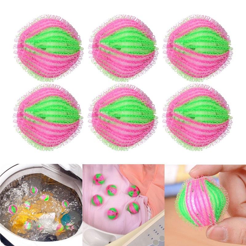 6pcs Hair Lint Fluff Grabbing Laundry Washing Wash Ball Lint Grabbing Wash Ball
