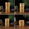 Handmade Tea Box Bamboo Storage Box Tea Canister Lid Seal Kitchen Storage Jars PortableTea Coffee Beans Spice Box Case Organizer