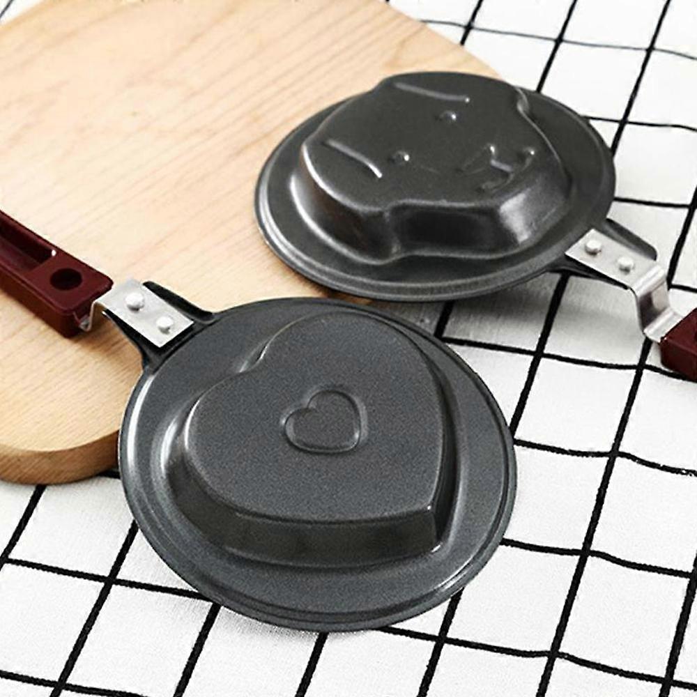 For Mini Egg Mold Pan 5 Nonstick Shapes Heart Star Flower Smile Shell Breakfast Cooking Tool Steel Kitchen Accessory