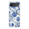 Transparent Phone Case For Samsung Galaxy Z Flip 3 4 5 6 7 Hard Folding PC Z Flip3 Flip4 Cover Stylish Flower Patterned Design