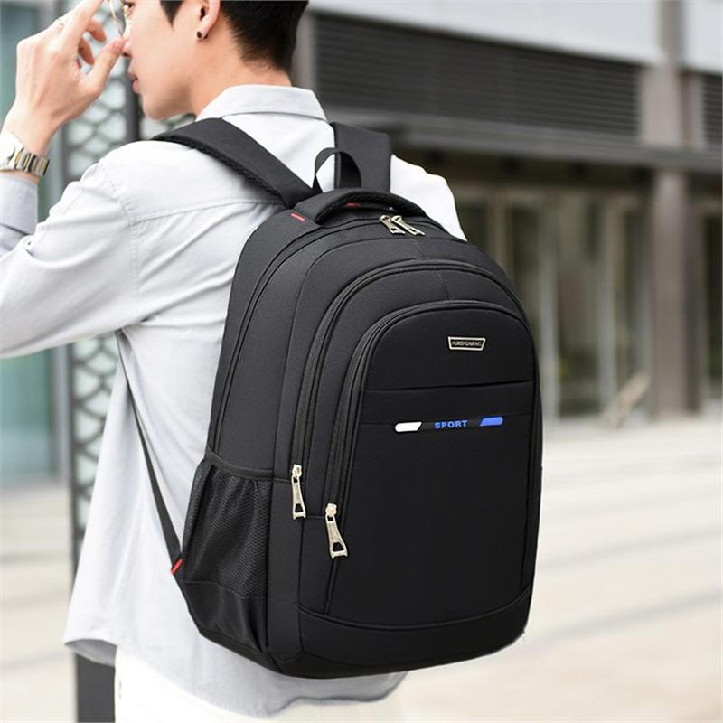 Schoolbag Casual Simple Backpack Fashion Trend Oxford Cloth Large Capacity Student School Bag Breathable Comfortable Computer Backpack