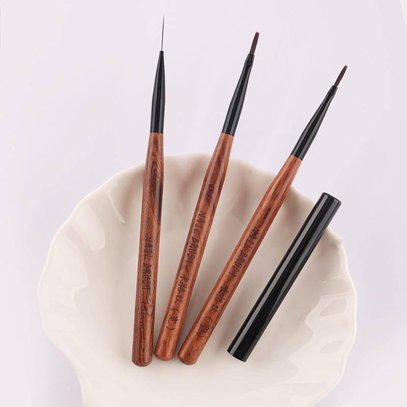 Nail Art Liner Brush French Plaid Nail Art Brushes Set Line Grid Pattern Drawing Pen For Diy Uv Gel Extension Painting Supplies