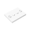 20pcsMOC Parts 88646 Plate Special 3 X 4 with 1 X 4 Center Studs Compatible Bricks DIY Assmble Building Blocks Particle Kid Toy
