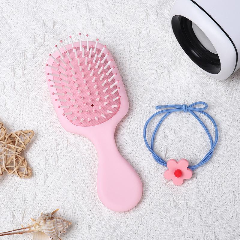 

Cute Mini Pink Airbag Massage Comb - Cartoon Style, Portable for Girls 15*6*3 cm 50g розовый