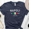 Neapel Shirt, Italien Reise Kleidung, Italienische Flagge T-Shirt, Unisex
