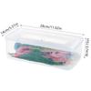 1Pc Covered Rectangular Refrigerator Fresh-Keeping Storage Box Plastic Transparent Large Capacity Sealed Storage Box