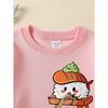 Moletom Gola Redonda Feminino Personagem de Sushi Fofo Comendo Rachchildren Tigela Lavável na Máquina, Primavera e Outono