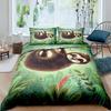 Floral Sloth Cartoon Cute Sloth Duvet Cover Flowers Sloth Animal Cover Kids Boys Girls Gifts Bedding Sets for Bedroom Decortion