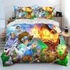Anime Digimon Adventure Bettwäscheset Jungen Mädchen Twin Queen Größe Bettbezug Kissenbezug Bett Kinder Erwachsene Mode Heimtextilien