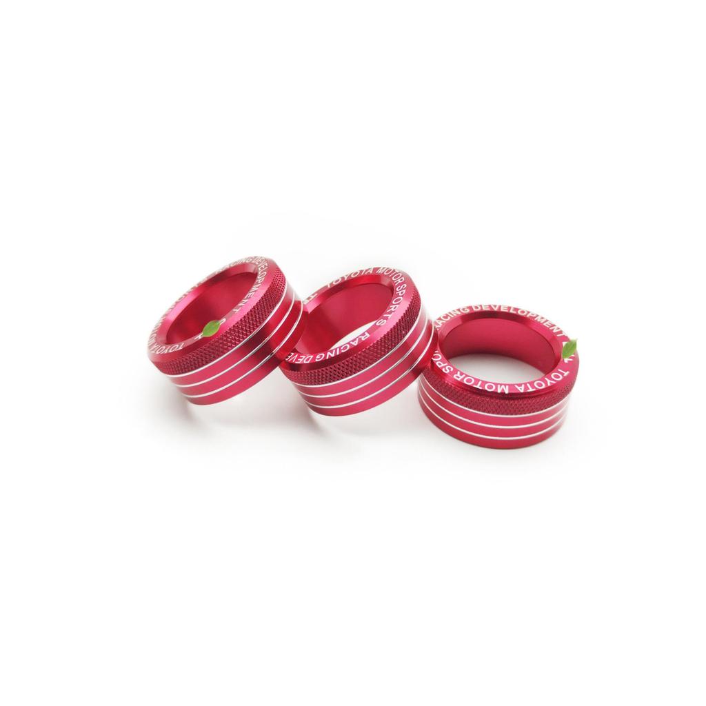Decorative AC Knob Ring for GT86/Subaru BRZ - Fits 20 Models with Logo On Center Console.