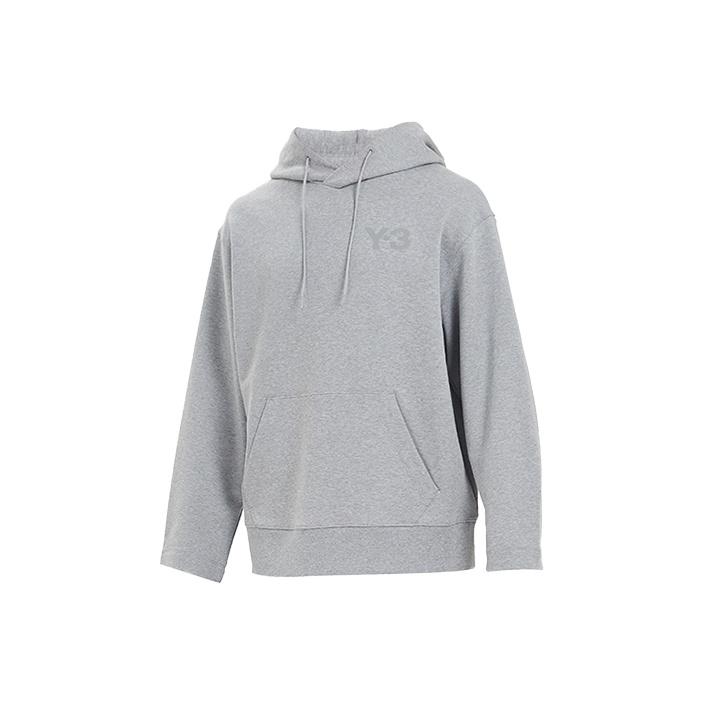 Y-3 Classic Logo Hoodie Medium Heather Grey Men Tops GK4492