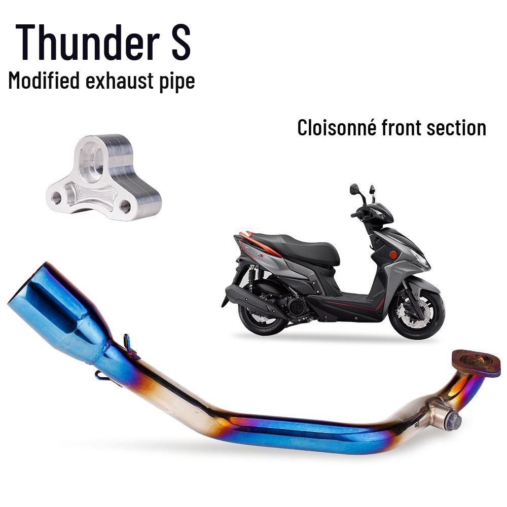 Kymco Thunder S RACING Exhaust Mod: Direct-Fit Tail Section for 17-21 Scooters