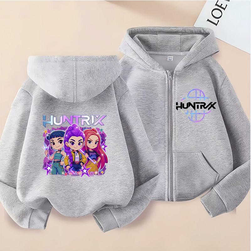 

Kpop Мисливці на Демонів Худі Пальто Дитячий Одяг Дитячий Дівчинка Хлопчик Толстовка Блискавка Худі Дитячий Повсякденний Топ 160